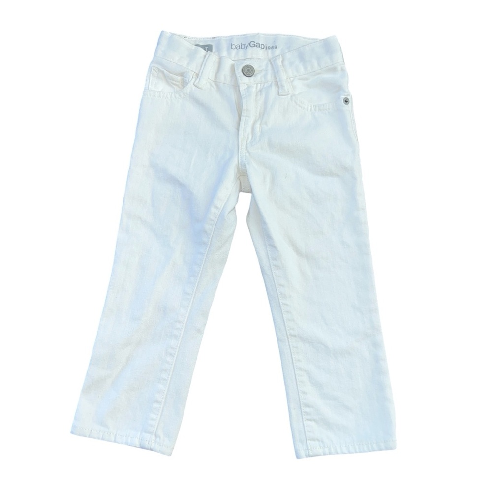 Baby Gap Straight Leg White Jeans